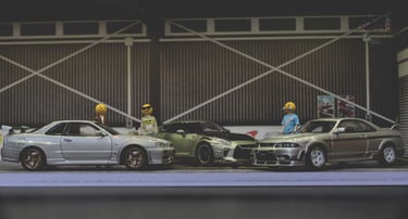 Inno64 R34 Skyline, Nismo 400R & Top Secret R35