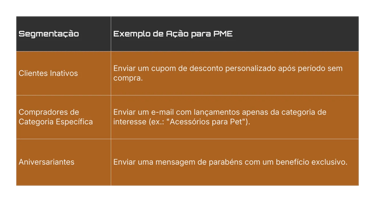 Segmentação Simples e Eficaz com Dados Próprios   