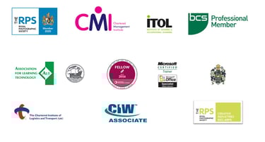 logos of Mark T Gillan professional bodies