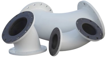 Hot Vulcanized and Cold Bonded Rubber Lined Spools Supplier - Straights, Elbow, Reducers, Bends