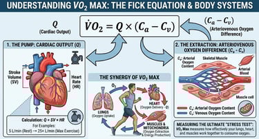 Infographic that describe the Fick equation