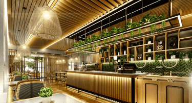 Interior Ate restaurant Bandung