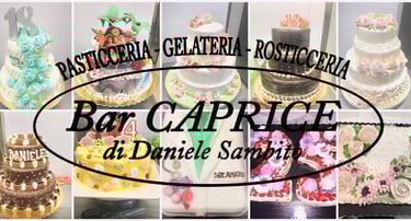 a collage of cakes and cakes with a sign that says bar - a -