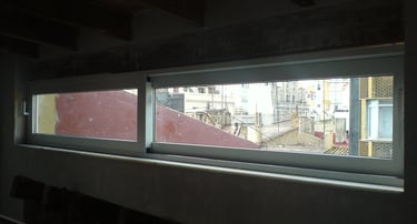 Ventana de aluminio corredera apaisada