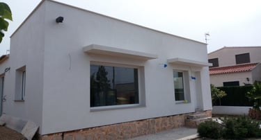 Ventanas de PVC en casa de nueva construcción