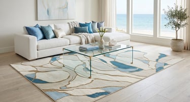 Premium hand-tufted Modern Glacier Rug Mockup for Wholesale suppliers