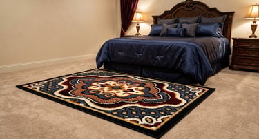 Premium hand-tufted traditional oriental area rug with center medallion From Shreempex India