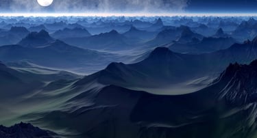 Picture of mountains and mist
