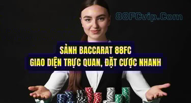 Giao diện sảnh chơi baccarat tại nhà cái 88FC