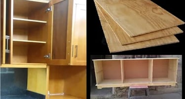 muebles armados en triplay de pino