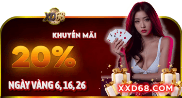 Khuyến mãi ngày vàng 6,16,26 XD68 – Tặng thưởng cực lớn