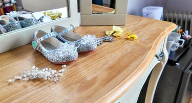 Wedding shoes and accessories 