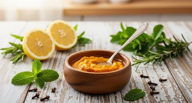 Turmeric-lemon-slices-and-herbs-natural-immunity-home-remedies