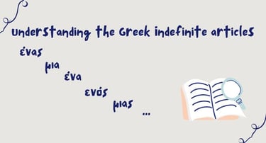 greek indefinite articles greek grammar rules