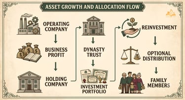 Readers understand diagrams. They don't understand cash flow. Example: