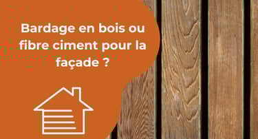 Bardage en bois ou fibre ciment pour la façade 