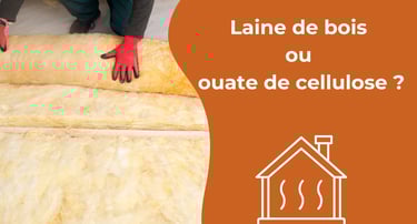 Laine de bois ou ouate de cellulose