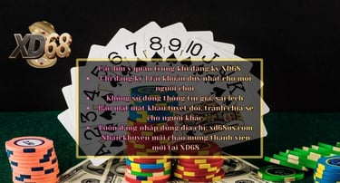 Các lưu ý quan trọng khi đăng ký XD68