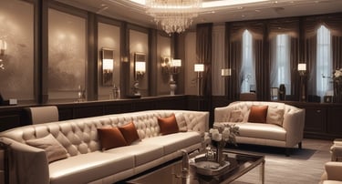 Bright living room with modern inventory