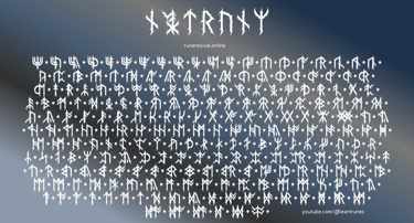 Image showing the bindrunes included in the font Nytrunes