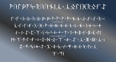 Wulþus Runic Calligraphy Characters