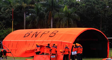 tenda pengungsi BNPB