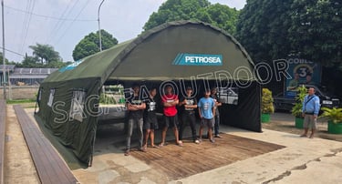 tenda pengungsian 6x12m