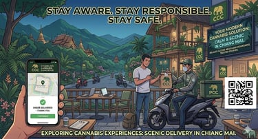 Cannabis delivery in Pattaya showing fast service in nightlife areas with discreet weed ordering for tourists in Thailand