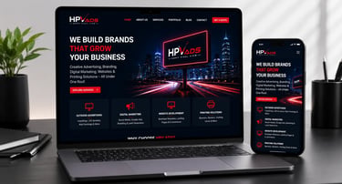 Business website development services in Theni by HPV Ads for responsive and professional websites.