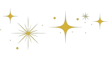 Elément décoratif - étoiles scintillantes- Rubenia Timmerman, auteure.