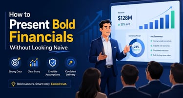 How to Present Bold Financials Without Looking Naive