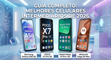 Melhores Celulares Intermediários (2026)