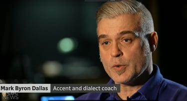 Mark being interviewed