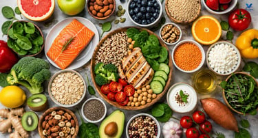 Vitamin and mineral rich natural foods.