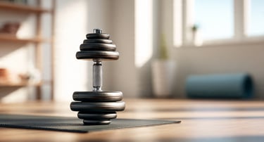 Melhores equipamentos de musculação para treinar em casa - Kit de Halteres Ajustáveis