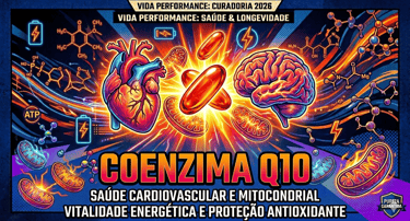 Coenzima Q10 pureza total para energia mitocondrial e coração - Vida Performance 2026.
