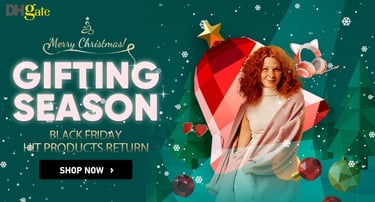 a woman in a white dress and a christmas tree