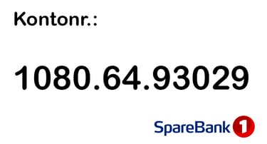 Vårt kontonummer