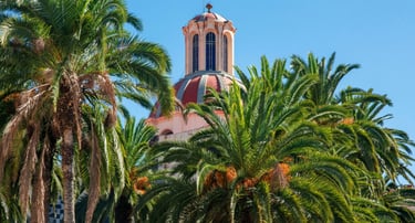 foto do topo da catedral em santa cruz tenerife