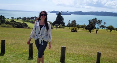 The Roaming Purser explorando as trilhas no Bay of Islands