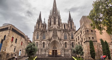 Catedral de Barcelona no Bairro Gótico