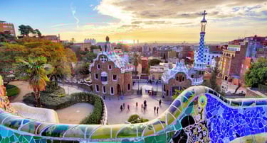 foto do Parque Guel em Barcelona
