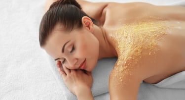 Woman enjoying spa treatment at martha tilaar spa depok