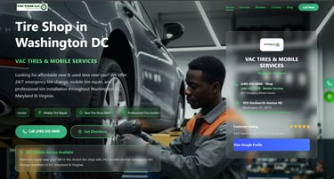 vac tire and mobile service hero section