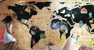 Una joyita perdida de Tulum… pero mira ese arte 😍