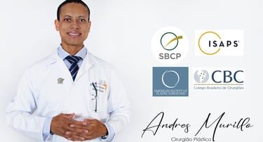 Retrato Profissional do Dr. Andres Murillo, Renomado Cirurgão Plastico membro da SBCP, ISAPS, ASPS