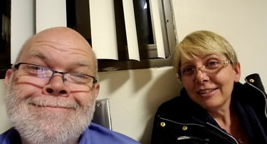 Lady and The Pirate waiting to become grandparents