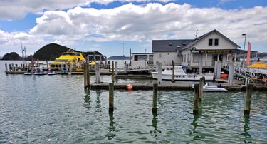 The Paihia Wharf near Bay of Islands in New Zealand