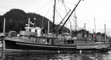 A fine vessel docked in Icy Strait Point, Alaska