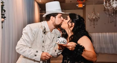 Steven and Ruby at their wedding